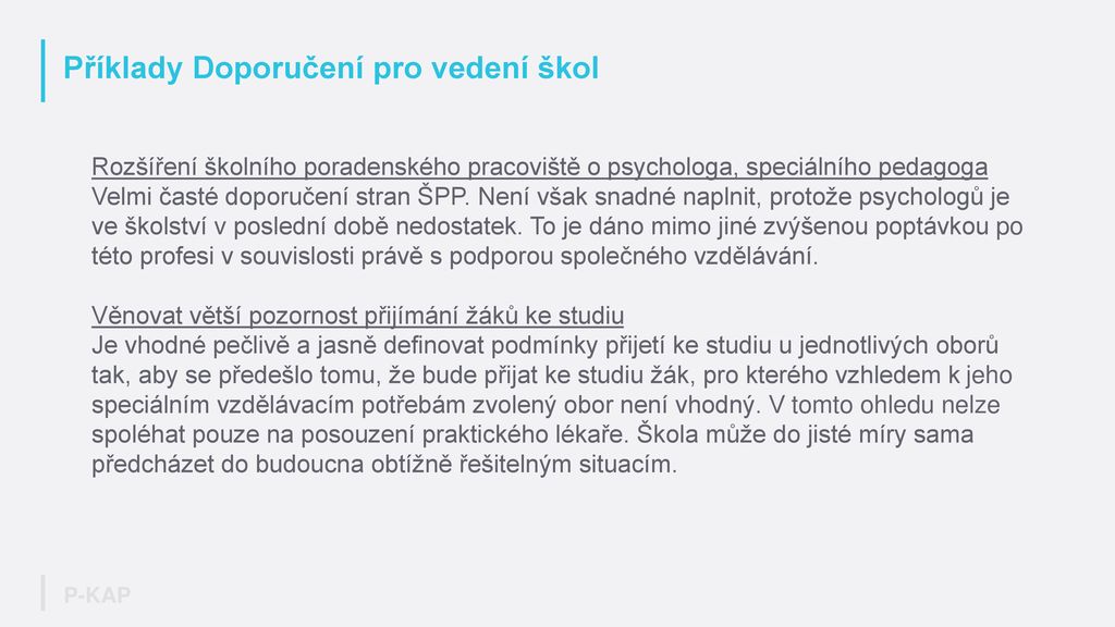 Představení krajské zprávy z mapování stavu inkluzivního vzdělávání na